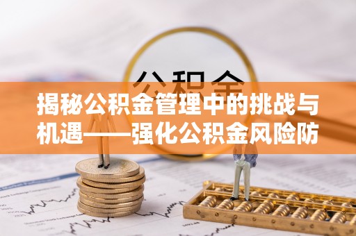 凯里揭秘公积金管理中的挑战与机遇——强化公积金风险防控的多维策略