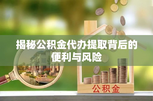 凯里揭秘公积金代办提取背后的便利与风险