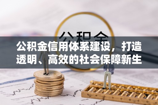 凯里公积金信用体系建设，打造透明、高效的社会保障新生态