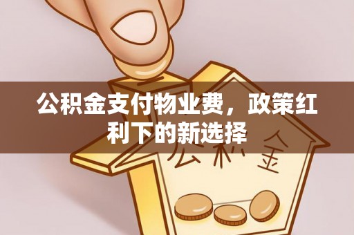 凯里公积金支付物业费，政策红利下的新选择