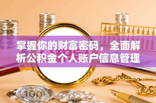 凯里掌握你的财富密码，全面解析公积金个人账户信息管理