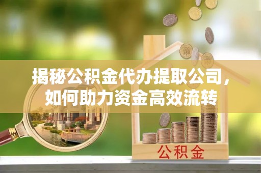 凯里揭秘公积金代办提取公司，如何助力资金高效流转