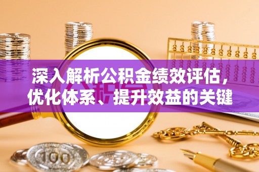凯里深入解析公积金绩效评估，优化体系、提升效益的关键路径