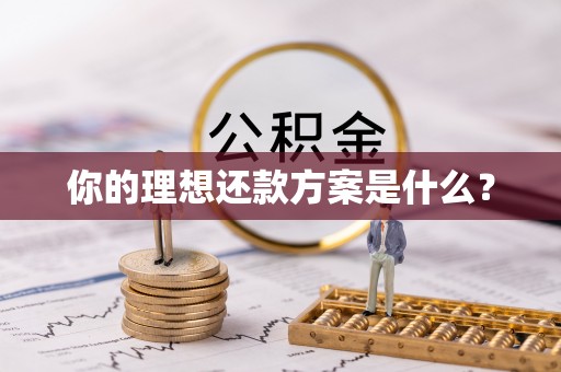 凯里你的理想还款方案是什么？