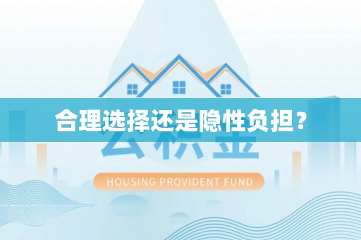 凯里合理选择还是隐性负担？