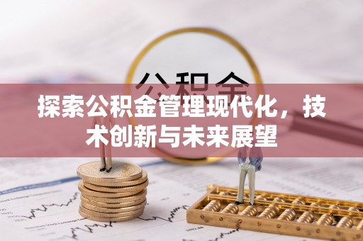 凯里探索公积金管理现代化，技术创新与未来展望
