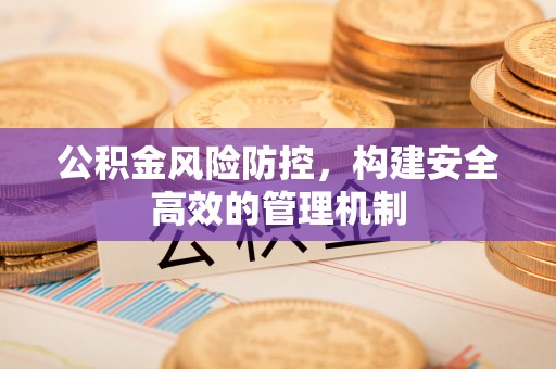 凯里公积金风险防控，构建安全高效的管理机制