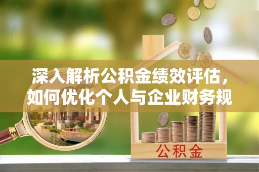 凯里深入解析公积金绩效评估，如何优化个人与企业财务规划